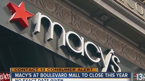 Macy's at Boulevard Mall will close this year