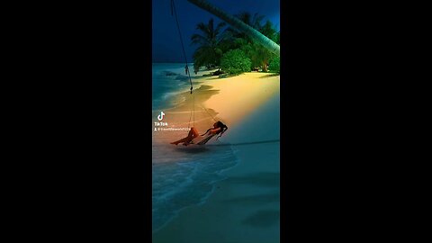 Best travel destinations |Beautiful swing in the Maldives #travel #short #shorts