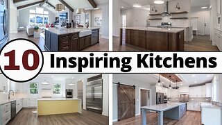 KITCHEN TOURS: 10 Open Concept, Farmhouse Style Kitchen Designs