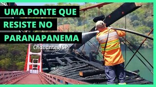 A ponte pegou fogo! 😮 CHAVANTES/SP