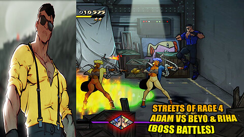 Streets Of Rage 4: Adam Vs Beyo And Riha (Boss Battle)