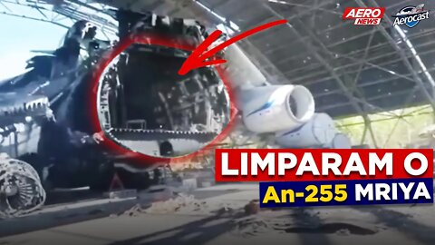 Restauração do An-225: Removeram o avião com um TANQUE!