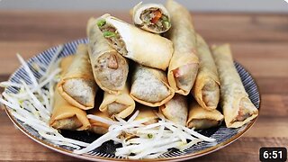 Crispy Vegetable spring roll recipe - Simple to make at home step by step