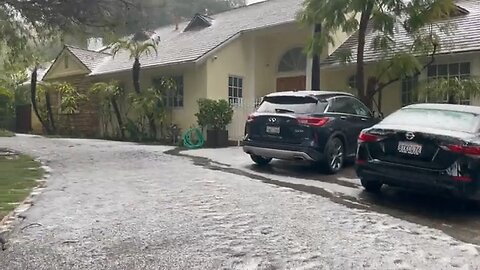 Hail in Beverly Hills