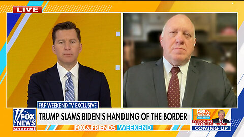 Tom Homan: No One Did More To Secure The Border Than Trump