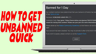 How to Get Unbanned from Roblox