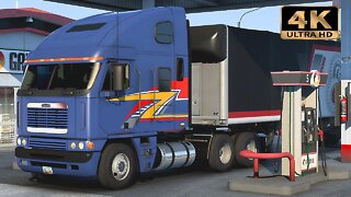 Freightliner Argosy | American Truck Simulator Gameplay "4K"