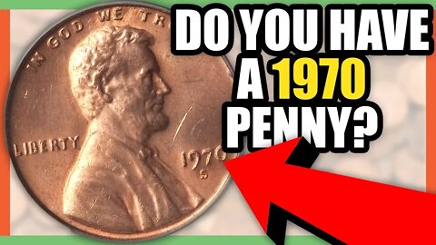 1970 LINCOLN CENT PENNY COINS WORTH MONEY - RARE 1970 PENNIES WORTH MONEY!!