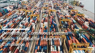 Continuous Customs Bonds Decoded: Navigating Importation Regulations