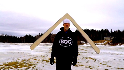 This Huge Boomerang Requires A Monster To Throw It, And This Man Does It With Ease