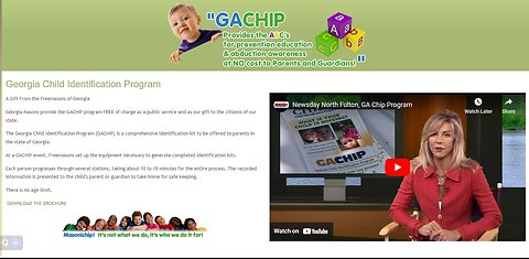 Georgia Child Identification Program - Is this Preperation for a CHIP