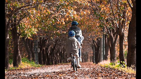 Cute Daughter ❣️ Following Her Mom✨ Bicycle 🚲 ride.