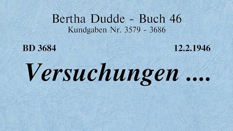 BD 3684 - VERSUCHUNGEN ....