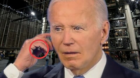 JOE BIDEN EAR PIECE HIDDEN FOOTAGE DURING DEBATE ⚠️