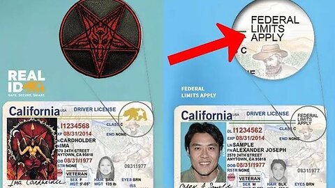 THE "REAL ID" IS BEING REQUIRED IN AMERICA BY 2025 WITH "FEDERAL LIMITS" IF YOU REFUSE TO COMPLY!