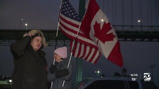 Ambassador bridge blockade ends