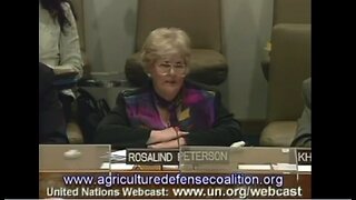 2006 United Nations Council Assembly Meeting--Chemtrail Presentation