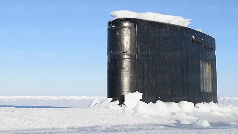 Gigantic US Submarine Break Through Ice After 3 Months Underwater