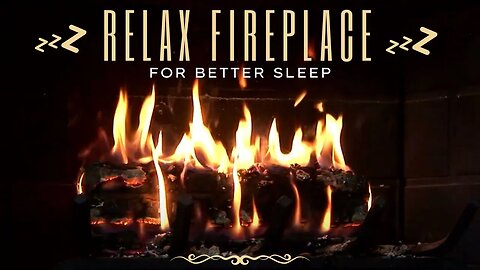 Fireplace Sleep and Relaxing sounds - 10 HR Black Screen