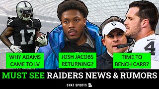 BENCH Derek Carr? Raiders News: Harvey Langi Signs + MAJOR Rumors On Davante Adams & Josh Jacobs