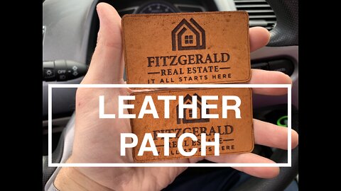 Quick Leather Patch on a Glowforge