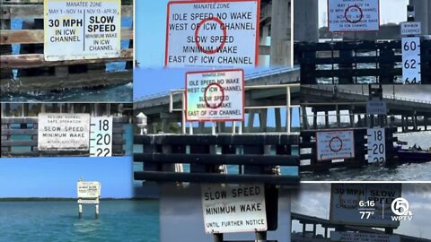 Calls to change manatee zone signs following speed violations