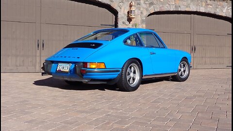 1973 Porsche 911S 911 S Coupe in Glacier Blue & Engine Sound on My Car Story with Lou Costabile