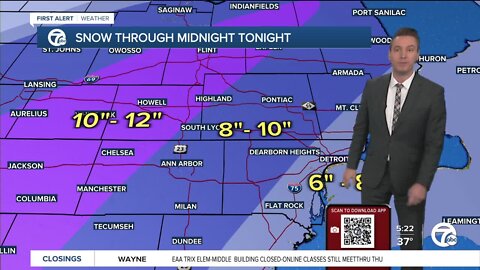 Winter Storm Warning in effect for all of Southeast Michigan