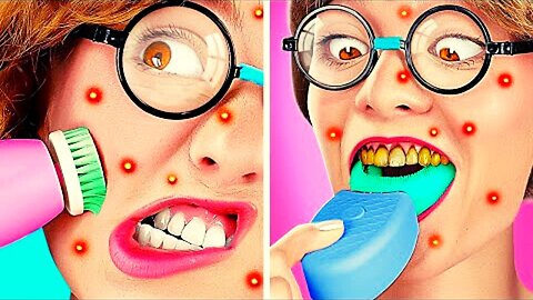 NERD Extreme MAKEOVER 🤓 *How To Become POPULAR* Beauty Transformation With Gadgets