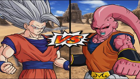 Beast Gohan VS Buu Gohan - DBZ Budokai Tenkaichi 4