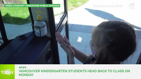 Vancouver kindergarten students head back to class next week