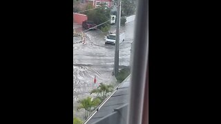 As Hurricane Idalia progresses towards Florida, Fort Myers Beach is experiencing floods.