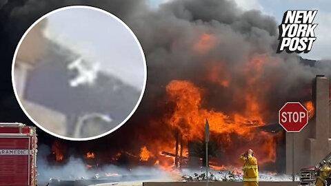 Horrifying video captures California plane crash that killed doctor, UPS driver