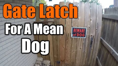 Keep Your Vicious Dog In Your Yard With A Gate Lock | THE HANDYMAN |