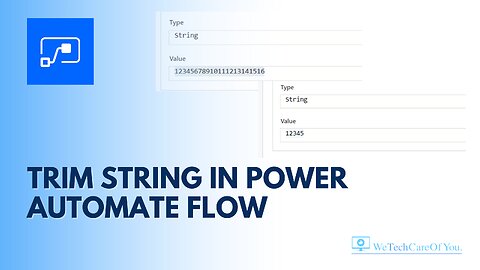 Trim String in Power Automate Flow