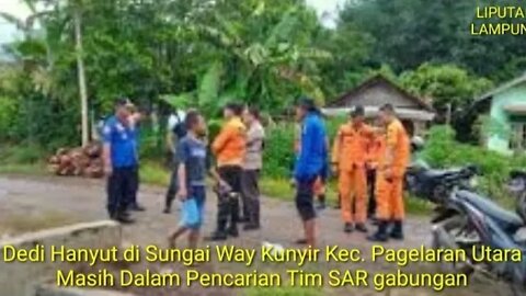 Dedi Tenggelam Saat Memancing di Sungai Way Kunyir Pagelaran Utara Pringsewu