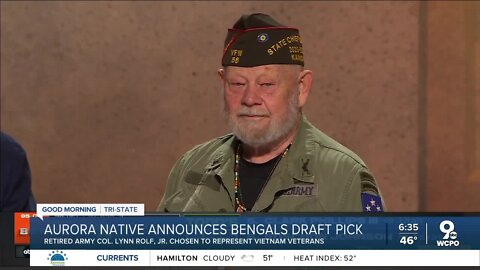 Vietnam veteran announces Cincinnati Bengals draft pick