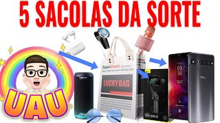 Unboxing de 5 Caixas Misteriosas Aliexpress