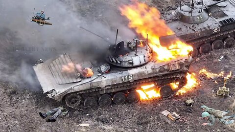 Ukraine War: New Drone Footage Shows how a Russian Attack Fails