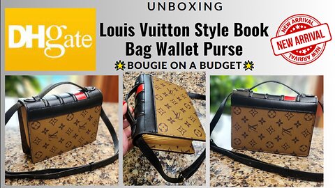 DHgate Rare Louis Vuitton Style Book Chain Wallet Bag Purse Unboxing & Seller Review