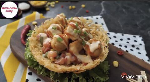 Potato Chicken Cheeseball Nest Recipe