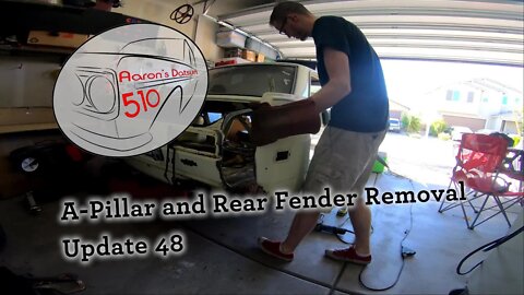 Datsun 510: A-Pillar Boxed In & Rear Fender Removal (Ep# 48)