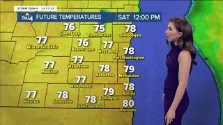Sunny Saturday with slightly cooler temperatures