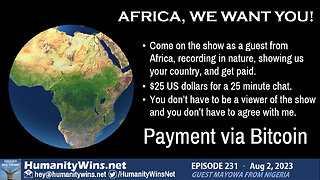 Episode 231 - Guest Mayowa from Nigeria: Africa you are on the show!