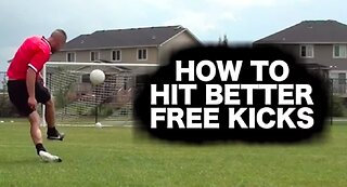 Better soccer shots ► Free kick tutorial & how to kick a soccer ball or football
