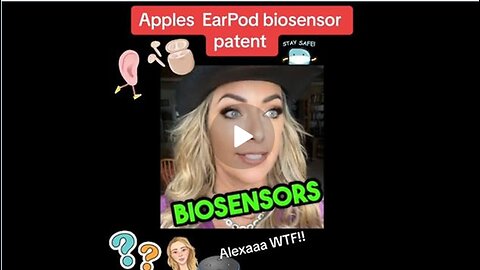 Apple has BIOSENSORS in their EARPODS 'for your health and safety'!