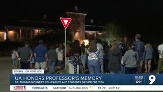 University of Arizona holds vigil for slain professor