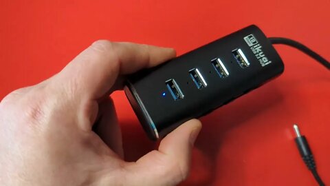 Unboxing:Powered USB Hub, ikuai 4-Port USB 3.1/3.2 Gen 2 Data Port Hub, SuperSpeed USB 10Gbps