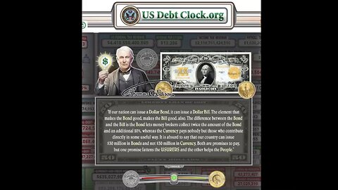 US DEBT CLOCK: Edison’s warning about treasury bonds and treasury notes