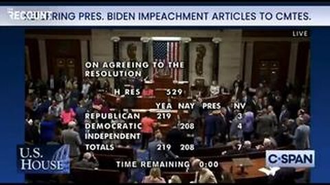 Meanwhile.... Biden Impeachment Step 1 Happens... MSM Dead Silent